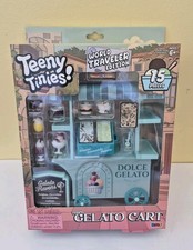 Teeny Tinies Italian Gelato Cart Playset Set 15Pc World Traveler Edition NEW