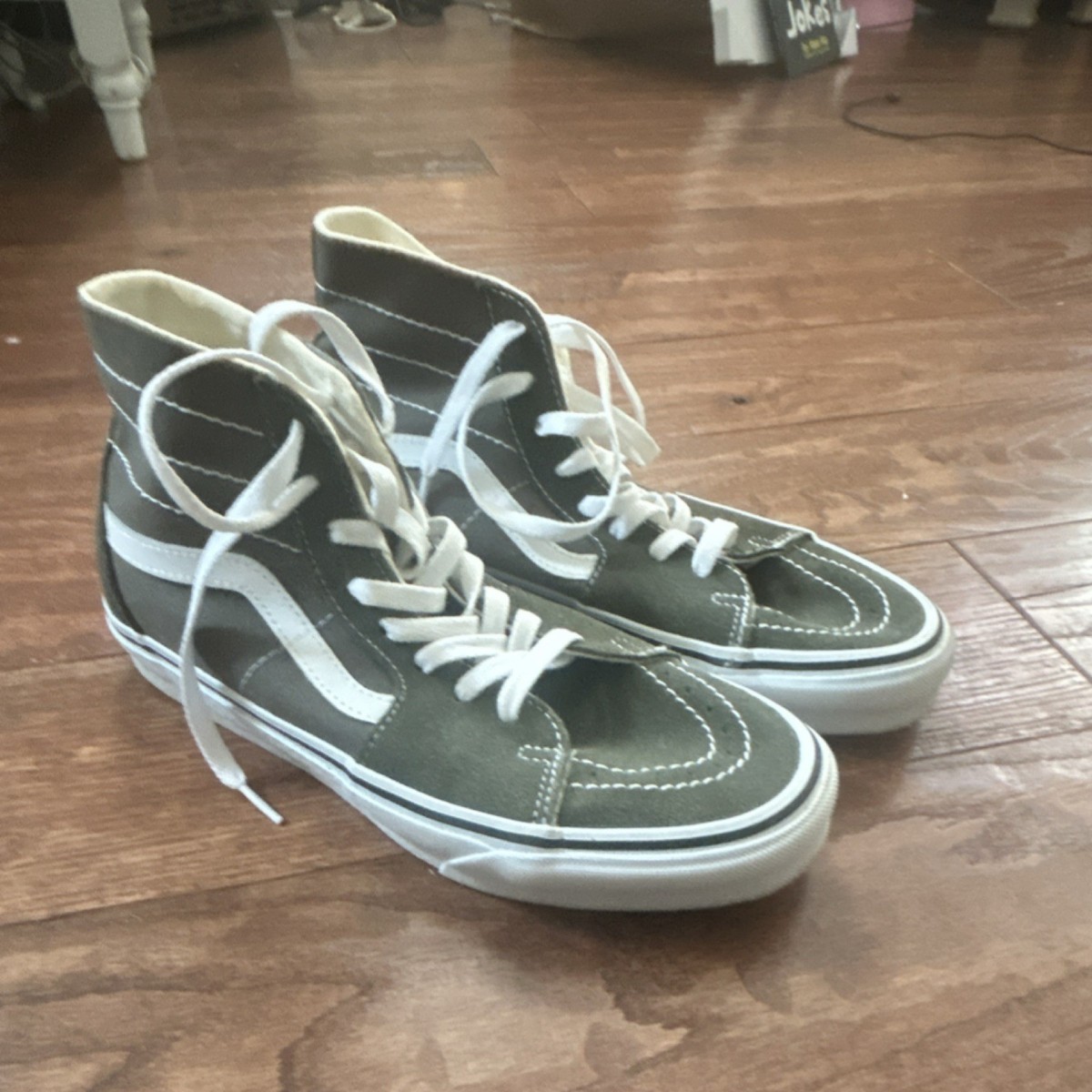 White & Green Men’s Athletic High-Top Sneakers CH2410 CBT Avax Men main image 3