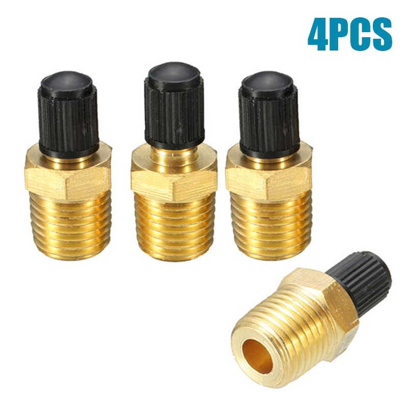 Tank Fill Valve 4pcs Air Compressor Components Part Pneumatic Solid Brass