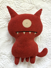 Vintage 2004 Classic Uglydoll Orange Red Plush Pretty Ugly LLC Stuffed Animal