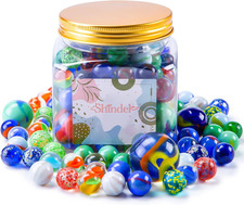 125PCS Marbles for Kids, Marbles Assorted Sizes, Great Gift Option for Kids