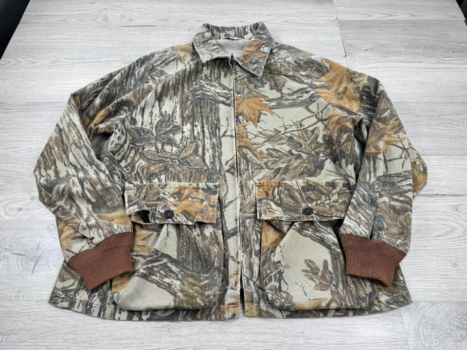 Vintage 10x Jacket Mens L Realtree Camo Made In USA  Hunting Turkey Shooting 80s - Image 2 of 4