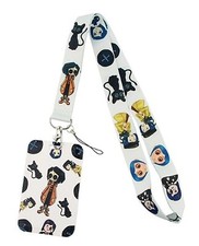 Coraline Animated Film Characters Keychain Lanyard with ID Holder
