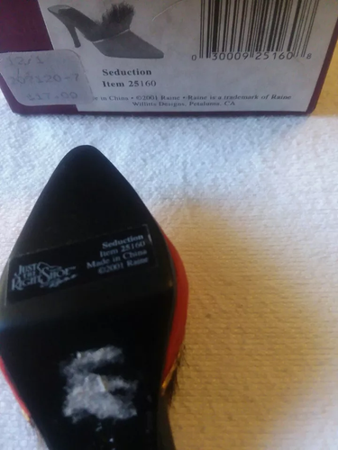 Raine Just the Right Shoe Seduction, Teal COA Box 25233 2001. Dv9 - Picture 5 of 6