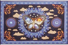 New Nymph Butterfly Tapestry Wall Hanging Decor Gift 90x60 Sun & Moon Celestial