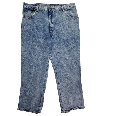 Sasson Vintage Acid Wash Denim Jeans 44/30  Straight Leg Cotton Men's Casual