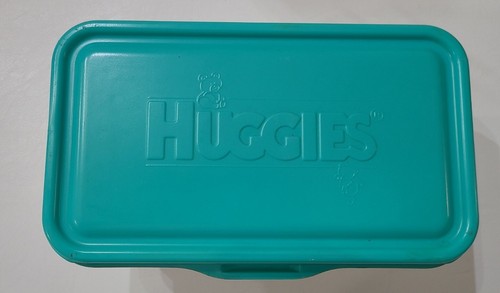 Vintage Huggies Unscented Natural Baby Wipe Container Empty Movie Prop Dirty ⬇️ - Picture 6 of 12