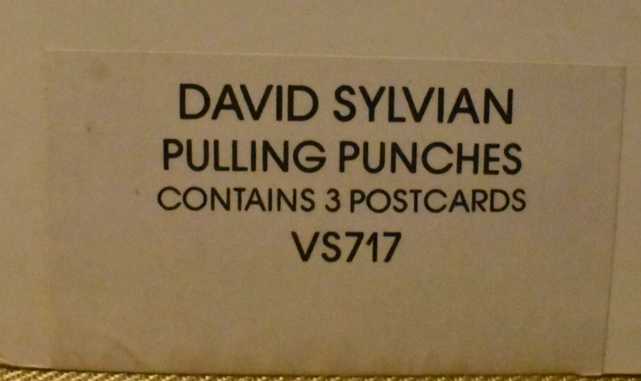DAVID SYLVIAN - PULLING PUNCHES - 1984 UK 7" VINYL SINGLE EMBOSSED + POSTCARDS - Image 2 of 4