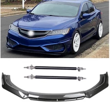 For Acura ILX 13-19 Spoiler Front Bumper Lip Splitter Spoiler Carbon Fiber