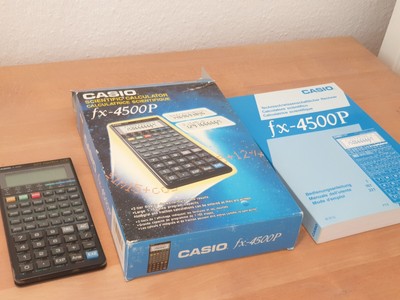 CASIO fx-4500P DOT MATRIX LCD wissenschaftlicher Rechner schwarz 