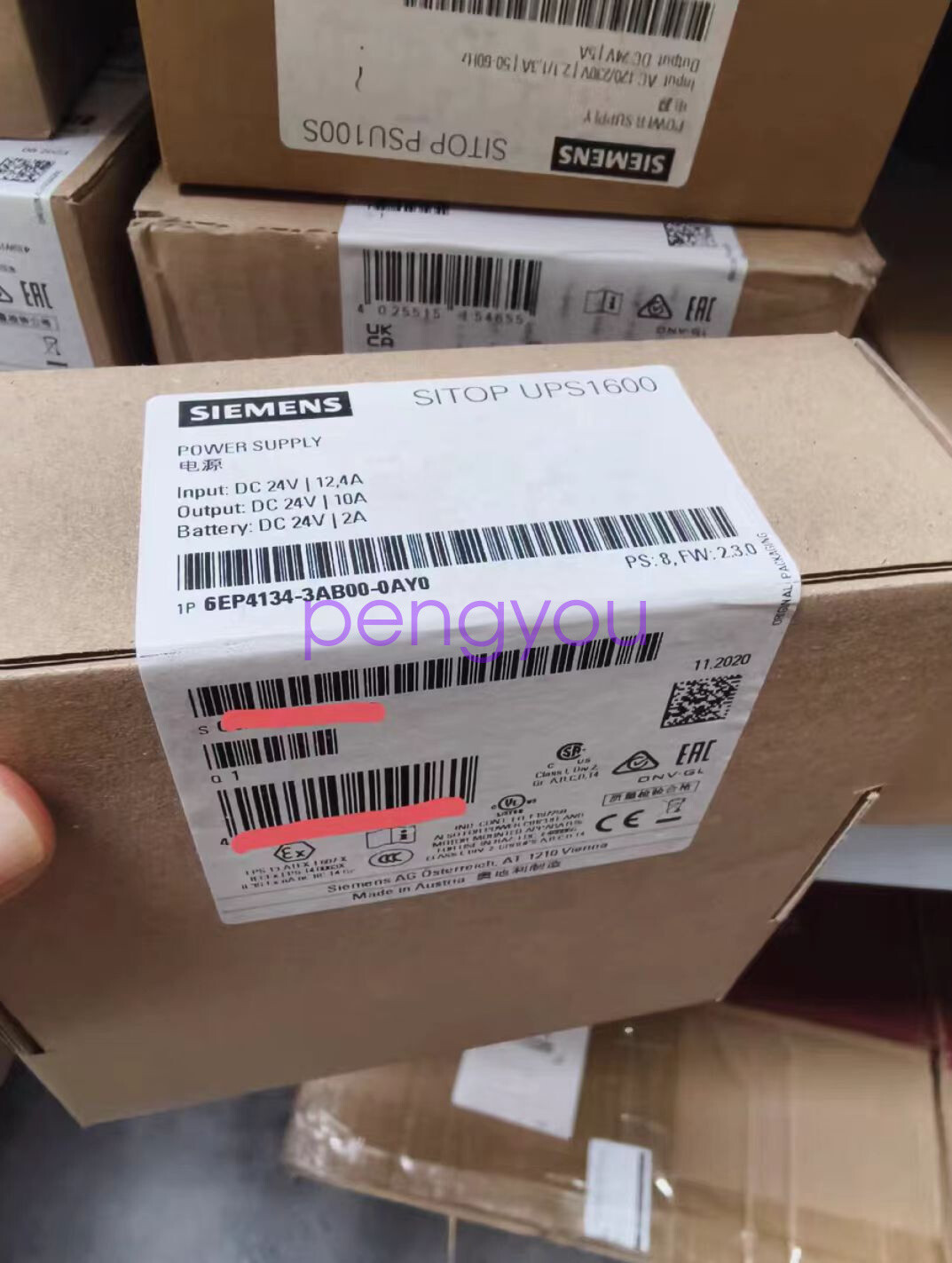 1PCS Siemens 6EP4134-3AB00-0AY0 Power Supply Brand new Fedex or DHL