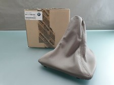 Original BMW 5er E60 - E61 Schalthebelabdeckung Schaltknauf Leder Braun 7552515