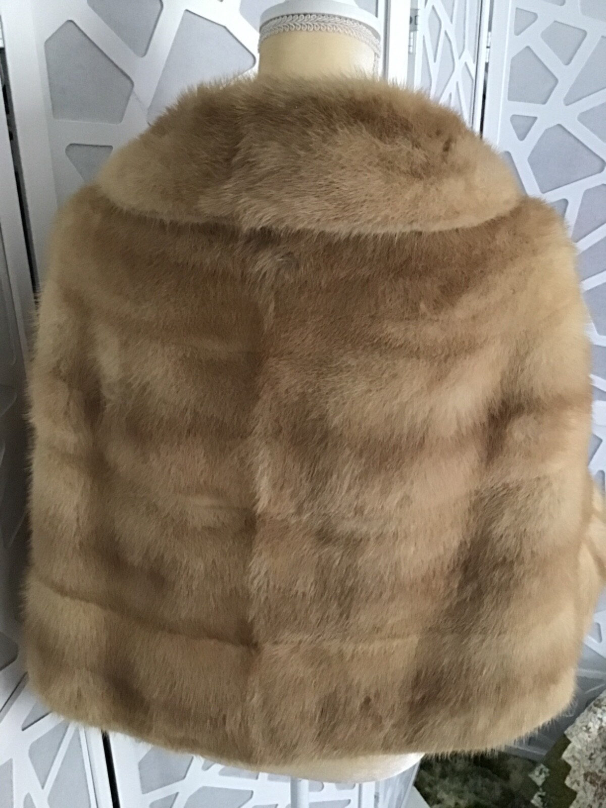 Vintage Blonde Mink Fur Stole Wrap Macy's eBay
