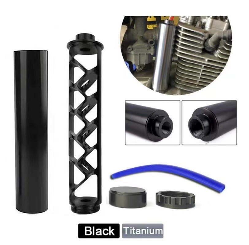 Fuel Filter Tube Spiral Core Adapter OD1.365" L 6 / 10/12 Black