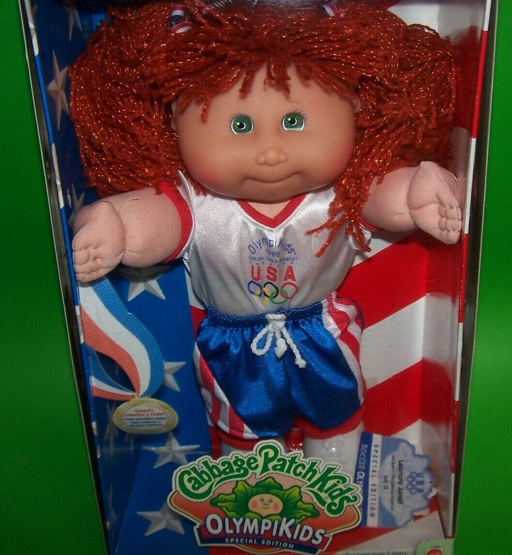 Cabbage Patch Redhead Girl Doll Olympikids 1996 SE Basketball Soccer
