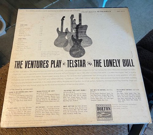 The Ventures–The Ventures Play Telstar, The Lonely Bull LP, 1962 - Picture 3 of 3