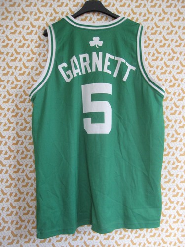 Maillot Basket Celtics Boston NBA Garnett #5 Champion USA Vintage jersey - L - Picture 2 of 11