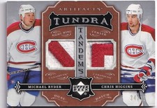 2007-08 Artifacts Tundra Tandems Patches #TTRH Michael Ryder/Chris Higgins 34/35