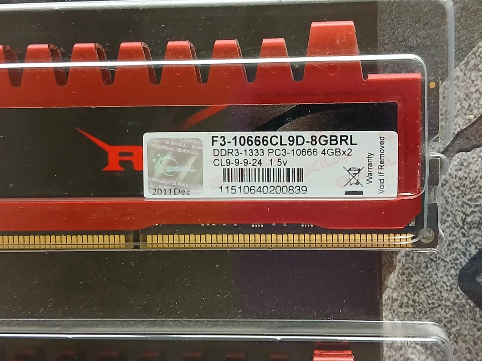 G.Skill RIPJAWSX Memory Kit F3-12800CL10D-16GBXL 16GB 4GB Sticks x2 New Sealed - Image 3 of 4