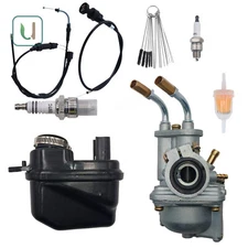 Carburetor & Throttle & Choke Cable For Yamaha PEEWEE PY50 PW50 + Air Filter Box