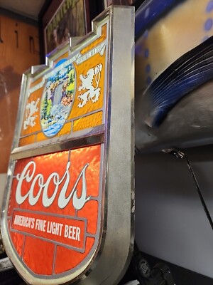 Coors Light beer ランプ 1985年　ビンテージ Coors Light beer ランプ 1985年 ビンテージ Coors Light beer