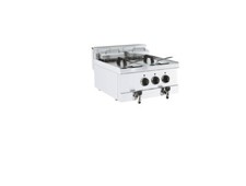 Elektro Fritteuse Friteuse Fritöse 20 Liter 600x600x300 mm 2 Körbe Edelstahl