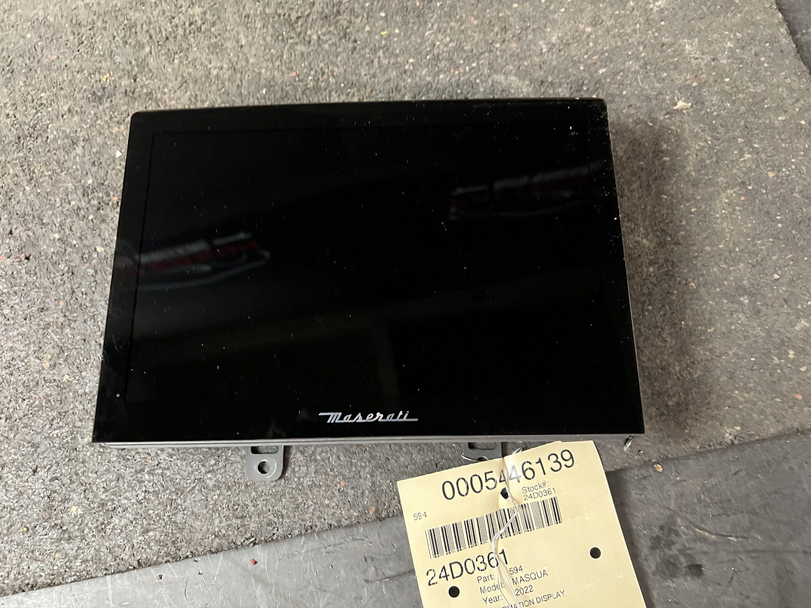 2022 MASERATI QUATTROPORT NAVIGATION INFORMATION DISPLAY TOUCH SCREEN 670161422