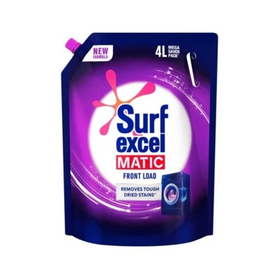 Surf Excel Matic Front Load Liquid Detergent 4L Refill Pouch