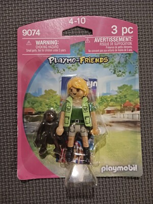 Playmobil 9074 Playmo-Friends Zookeeper With Baby Gorilla