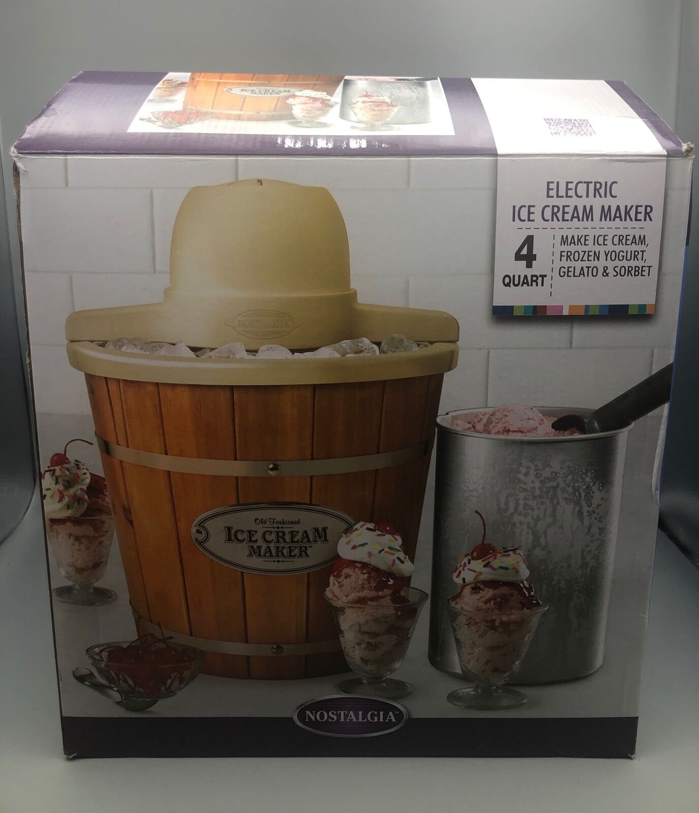  Nostalgia Electric Ice Cream Maker - Old Fashioned