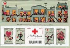 Stamp France Mint Bloc Sheet N° F4699 Cross Red Solidarity