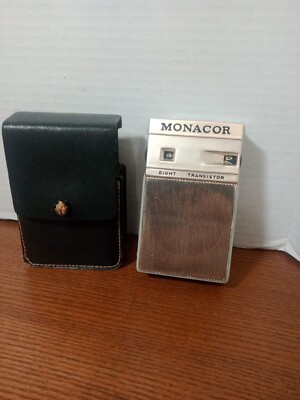 Monacor Transistor Radio Model Re-808 & Case Working