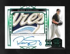 2022 LEAF TRINITY ROBBY SNELLING RC 12/15 ROOKIE JUMBO PATCH AUTO XRC PADRES