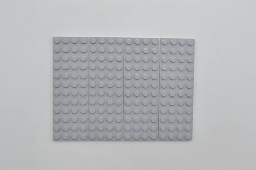 LEGO 4 x Basisplatte Grundplatte neuhell grau Light Bluish Gray Plate 4x12 3029 - Bild 2 von 2
