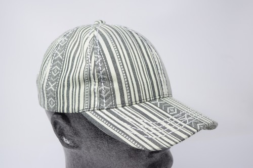 C.C Exclusive Women's Fashion Adjustable Baseball Cap Hat White & Black Stripe - Picture 6 of 8