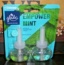 Glade PlugIns Scented Oil Refills EMPOWER MINT  1 Pack = 2 refills
