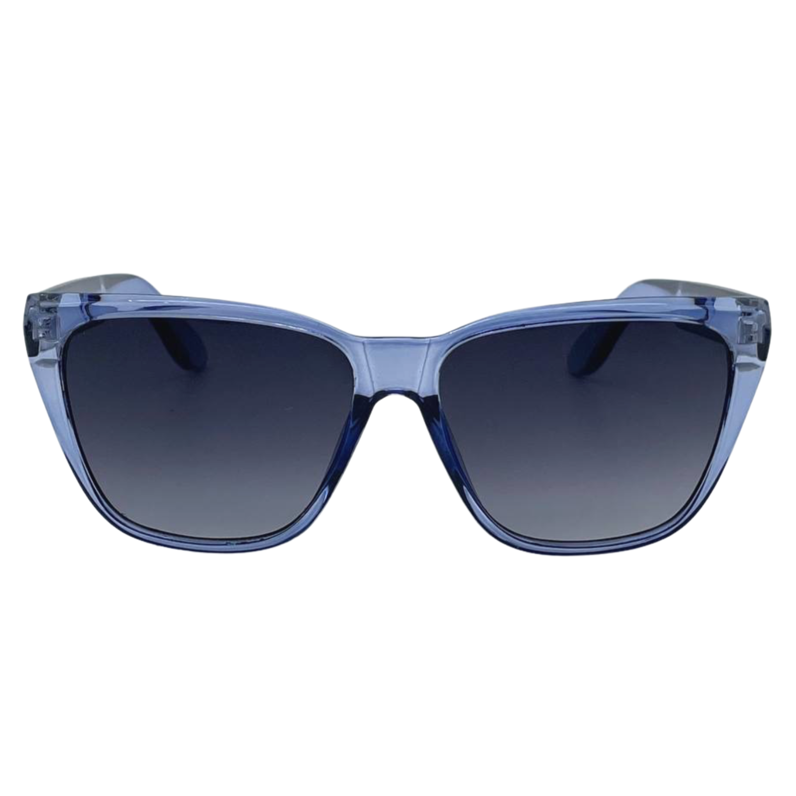 Women Fashion Cat Eye Sunglasses with Blue Frame & Smoke Lens CAT105-image