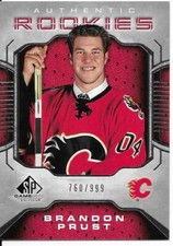 2006-07 SP Game Used BRANDON PRUST rookie card #142