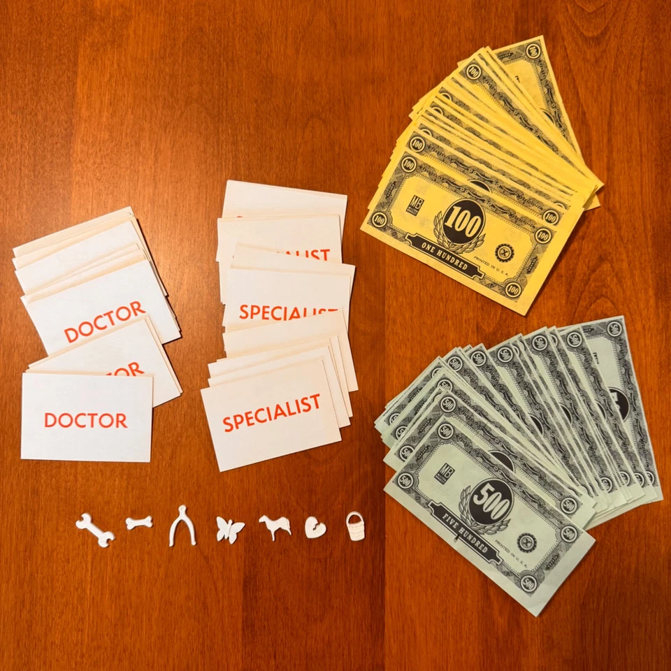 Piezas de Juego de Operación Médico Fumador Especialista Tarjetas Dinero para Jugar 8 Piezas de Juego Foto 3 de 3