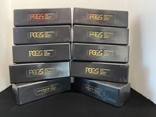 Lot of 10 Black PCGS Storage Holder Box "Used" Holds 20 PCGS Slabs in Each Box