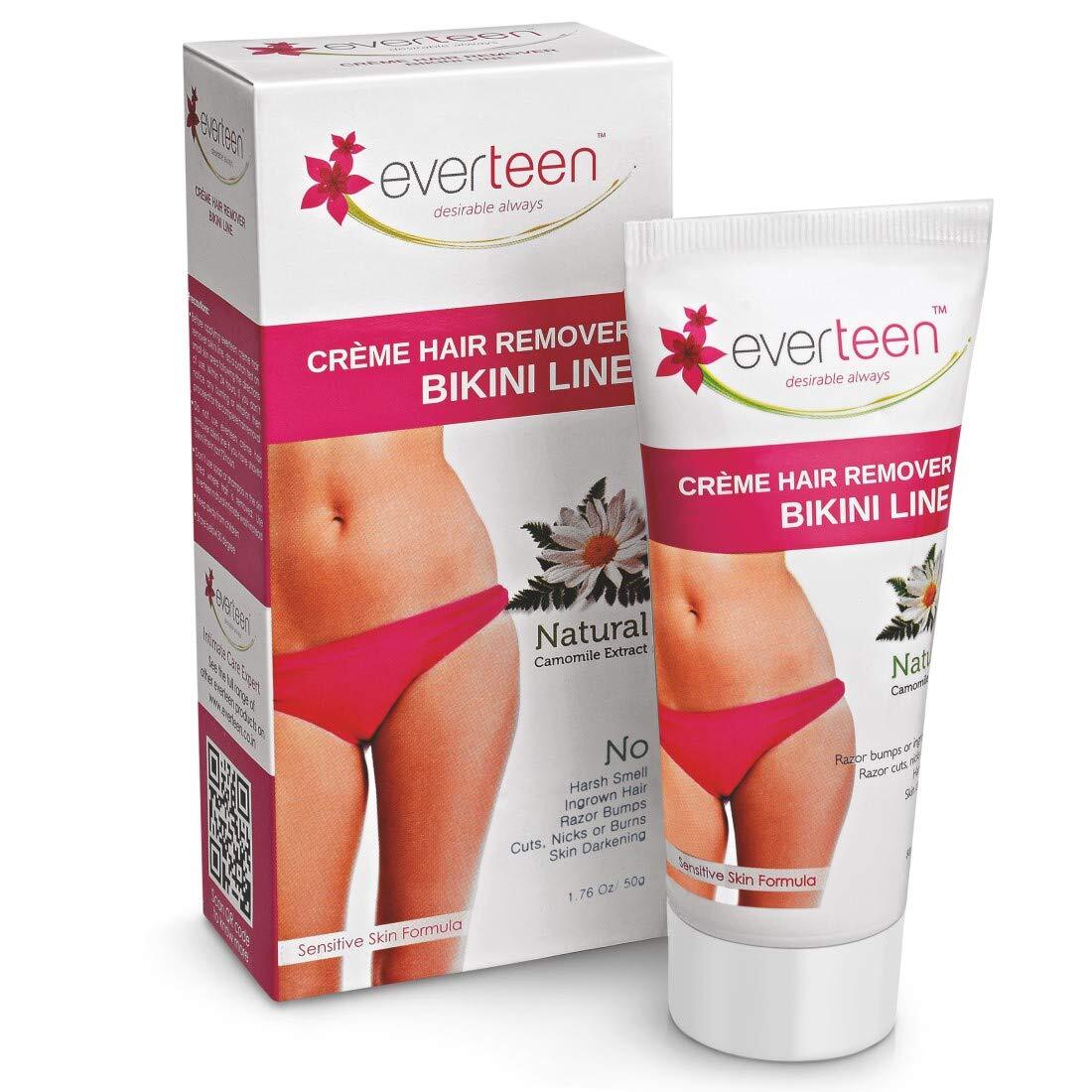 everteen NATURAL Hair Removal Cream for Bikini Line & Underarms