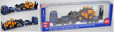 Siku Super 1790 MAN TGX XXL + Tieflader + JCB  Radlader, 1:87