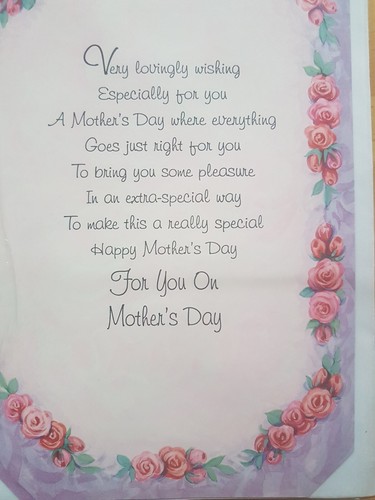 Mothers day card 'To Nanna' large 27.5cm x 17.5cm - Picture 5 of 5