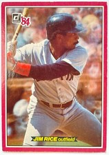 1984 Donruss Jumbo Action All Stars Jim Rice #52 HOF Excellent Condition Vintage