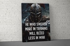 Motivational Fitness Wall Art - Large Gym Decor - Weightlifting Quote