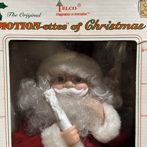 Vintage Telco Motionettes of Christmas Santa Claus Lighted Animated Musical - Picture 9 of 21