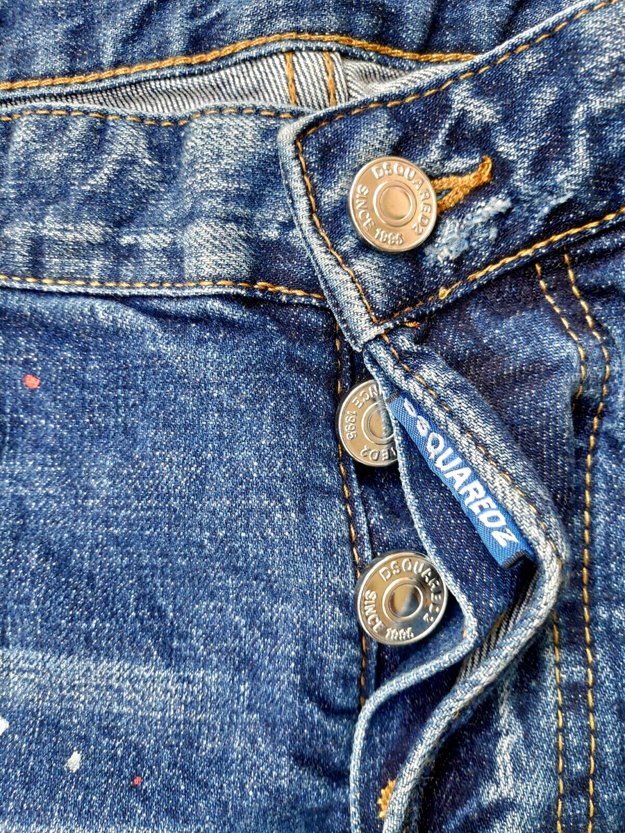 Dsquared2 Men's Distressed Paint Splatter Jeans Size IT 50 US 40