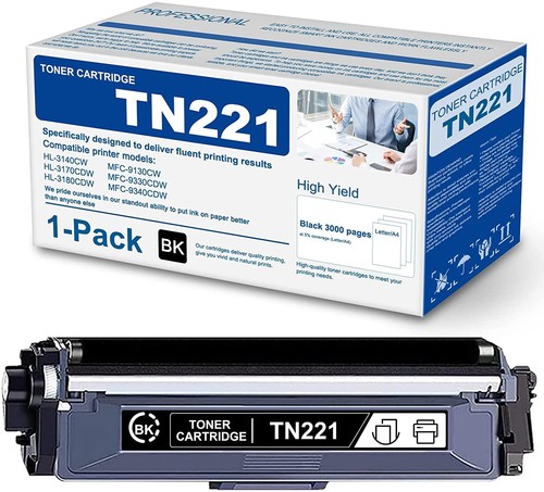 New TN221 TN225 Toner Cartridge For Brother MFC-9130CW MFC-9330CDW MFC-9340CDW - Picture 9 of 18