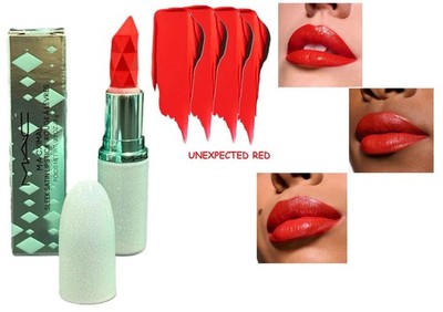 MAC MacXimal UNEXPECTED RED Sleek Satin Lipstick Full Size 0.10 OZ NIB