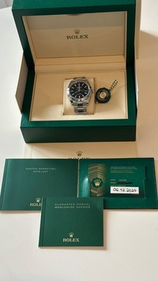 Rolex Datejust 41mm Schwarz Ref. 126300 Full-Set, ungetragen. 